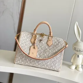 LV White Empreinte Speedy Soft 30 M4869z L30xH21xD17cm #A67201