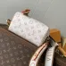 LV White Monogram Speedy 18 Mini Bag M4625z L13.5xH8cm #A67203