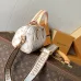 LV White Monogram Speedy 18 Mini Bag M4625z L13.5xH8cm #A67203