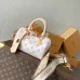 LV White Monogram Speedy 18 Mini Bag M4625z L13.5xH8cm #A67203