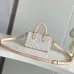 LV White Nano Speedy Mini Crossbody M28502 L16xH10xD7.5cm #A67200