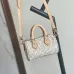 LV White Nano Speedy Mini Crossbody M28502 L16xH10xD7.5cm #A67200