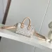 LV White Nano Speedy Mini Crossbody M28502 L16xH10xD7.5cm #A67200