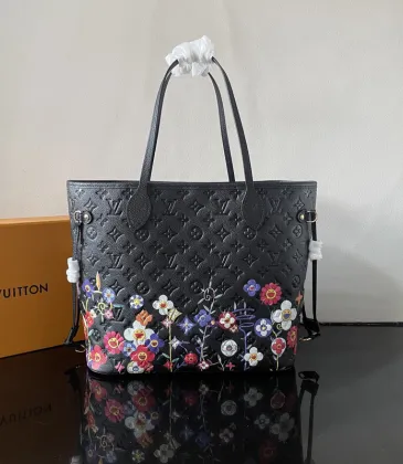 LV x TM Neverfull MM Monogram Empreinte Leather #A49682 LV x TM Neverfull MM Monogram Empreinte Leather #A49682