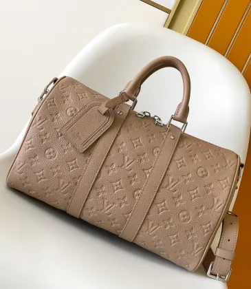 Elegant Beige  Embossed Leather Speedy Bag For Timeless Luxury Travel And Style #A49952