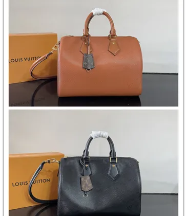 Louis Vuitton Speedy Bandoulière 25 (2 Colors) – Tan/Black Epi Leather with Gold-Tone Hardware & Monogram Tag #A59174 Louis Vuitton Speedy Bandoulière 25 (2 Colors) – Tan/Black Epi Leather with Gold-Tone Hardware & Monogram Tag #A59174