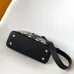 Louis Vuitton Women's Black Grained Leather Handbag with Crystal Embellishments &amp; Signature LV Logo M25934 #A57318