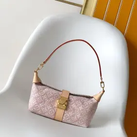 LV Pink Monogram Mia Mini Hobo M2A382 L22xH14.5xW8cm #A67210