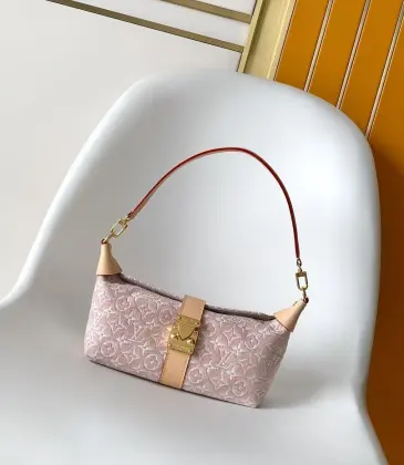 LV Pink Monogram Mia Mini Hobo M2A382 L22xH14.5xW8cm #A67210 LV Pink Monogram Mia Mini Hobo M2A382 L22xH14.5xW8cm #A67210