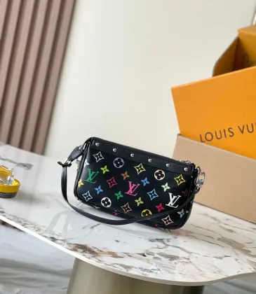 Louis Vuitton Multicolor Monogram Bag With Studded Hardware And Stylish Design #A50329 Louis Vuitton Multicolor Monogram Bag With Studded Hardware And Stylish Design #A50329