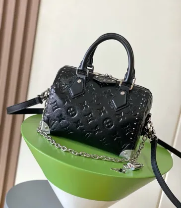  M27921 Original Version Speedy Trunk 20 Handbag - Monogram Saga, 163C01 Chip, Detachable Strap (Size: 20.5x13.5x11cm) #A59484