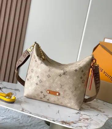 Louis Vuitton White Monogram Vagabond Large Hobo Bag M26931 #A66546