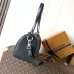 Louis Vuitton Black Calfskin Needle Duffle Bag M28000 #A66141