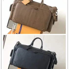 Brand L Glazed Leather Keepall Cargo 50 Travel Duffle M13992 #A66551