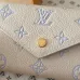 LV M28249 Compact Short Wallet | Monogram Embossed Leather | Green &amp; Cream #A60908