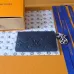 Louis Vuitton Card Holder with Charm – Iridescent Navy Monogram Empreinte Leather (Silver-Tone Hardware) #A58788