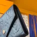 Louis Vuitton Envelope Wallet – Iridescent Navy Monogram Empreinte Leather (Rose Gold-Tone Hardware) #A58789