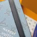 Louis Vuitton M14766 Chip Version Card Holder - Light Blue &amp; White #A59465