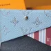 Louis Vuitton M14817 Chip Version Card Holder - White &amp; Light Blue #A59466