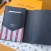 Louis Vuitton M15075 Chip Version Passport Cover - White/Blue Monogram Pattern #A59467