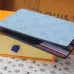 Louis Vuitton M15075 Chip Version Passport Cover - White/Blue Monogram Pattern #A59467