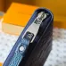 Louis Vuitton Zippy Wallet – Iridescent Navy Monogram Empreinte Leather #A58787