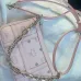 MCM Mini Crossbody Bag, Grid Pattern, Chain Strap, Style 65026 12.5 x 21.0 x 5.0cm #A61794