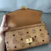 MCM Mini Crossbody Bag, Grid Pattern, Chain Strap, Style 65026 12.5 x 21.0 x 5.0cm #A61795