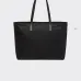 Prada Black Nylon Triangle Logo Work Tote Handbag 1BG052 #A66523
