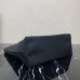 Prada Black Nylon Triangle Logo Work Tote Handbag 1BG052 #A66523