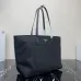 Prada Black Nylon Triangle Logo Work Tote Handbag 1BG052 #A66523