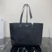 Prada Black Nylon Triangle Logo Work Tote Handbag 1BG052 #A66523