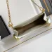 Prada Cleo Shoulder Bag (4 Colors) – Brown/Navy/Black/White Saffiano Leather with Gold-Tone Chain Strap #A59176