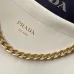 Prada Cleo Shoulder Bag (4 Colors) – Brown/Navy/Black/White Saffiano Leather with Gold-Tone Chain Strap #A59176