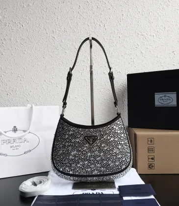 Prada Full Diamond Shoulder Crossbody Mini Handbag 1BC169 #A66524
