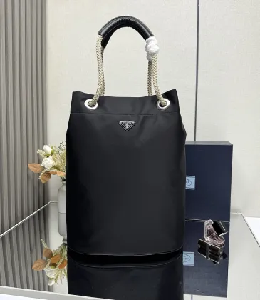 Prada Nylon Rope Bucket Tote 2VG133 34x44x24cm #A67141
