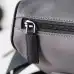 PRADA Men's Dark Gray Re-Nylon Crossbody Messenger Bag with Detachable Pouch – Iconic Triangle Logo Adjustable Strap #A58757