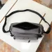 PRADA Men's Dark Gray Re-Nylon Crossbody Messenger Bag with Detachable Pouch – Iconic Triangle Logo Adjustable Strap #A58757