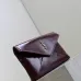 SAINT LAURENT Cassandra Envelope Clutch – Burgundy Smooth Leather with Gold YSL Logo (Detachable Chain Strap) #A58784