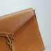 SAINT LAURENT Cassandra Envelope Crossbody Bag Set – Tan Leather-Suede &amp; Black Velvet with Gold YSL Logo (Detachable Chain Strap) #A58773