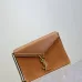 SAINT LAURENT Cassandra Envelope Crossbody Bag Set – Tan Leather-Suede &amp; Black Velvet with Gold YSL Logo (Detachable Chain Strap) #A58773