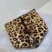 SAINT LAURENT Cassandra Envelope Crossbody Clutch – Leopard-Print Haircalf with Gold YSL Logo (Detachable Chain Strap) #A58783