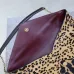 SAINT LAURENT Cassandra Envelope Shoulder Bag – Leopard-Print Calf Hair with Gold YSL Logo #A58764