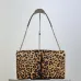 SAINT LAURENT Cassandra Envelope Shoulder Bag – Leopard-Print Calf Hair with Gold YSL Logo #A58764