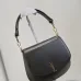 SAINT LAURENT Kaia Small Saddle Bag Set – Brown Croc-Embossed &amp; Black Smooth Leather with Gold YSL Logo #A58765