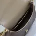 SAINT LAURENT Kaia Small Saddle Bag Set – Brown Croc-Embossed &amp; Black Smooth Leather with Gold YSL Logo #A58765