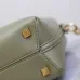 SAINT LAURENT Le 5 à 7 Small Bucket Bag – Olive Green Smooth Leather with Gold YSL Logo (Adjustable Crossbody Strap) #A58781