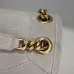SAINT LAURENT Loulou Medium Shoulder Bag – Light Beige Suede with Chevron Quilt &amp; Tone-On-Tone YSL Logo (Convertible Chain Strap) #A58775