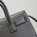 SAINT LAURENT Sac de Jour Small Tote Bag – Dark Gray Smooth Leather with Gold-Tone Hardware (Top Handles &amp; Crossbody Strap) #A58769