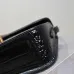 SAINT LAURENT Solferino Small Shoulder Bag – Black Croc-Embossed Patent Leather with Gold YSL Cassandre Closure  #A58759